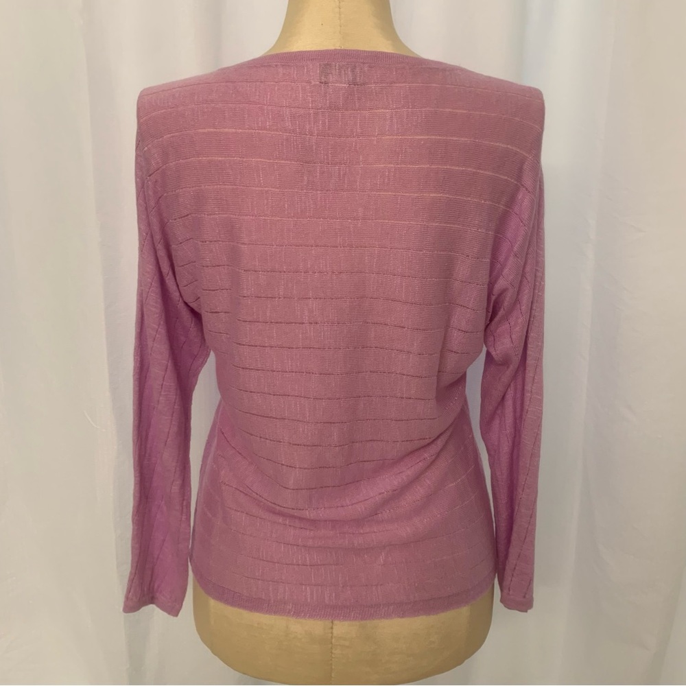 Style & Co Lightweight Purple Boatneck Sweater with Dolman Sleeves Petite Small - Picture 4 of 8